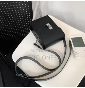 Black Leather Cross  Bag
