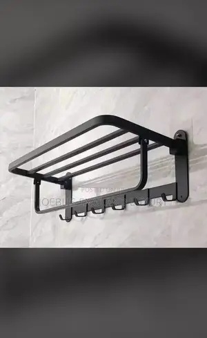 Multiple Towel Rail Black