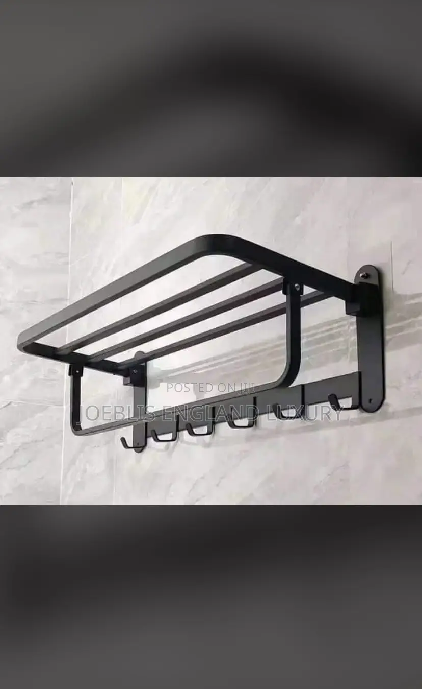 Multiple Towel Rail Black
