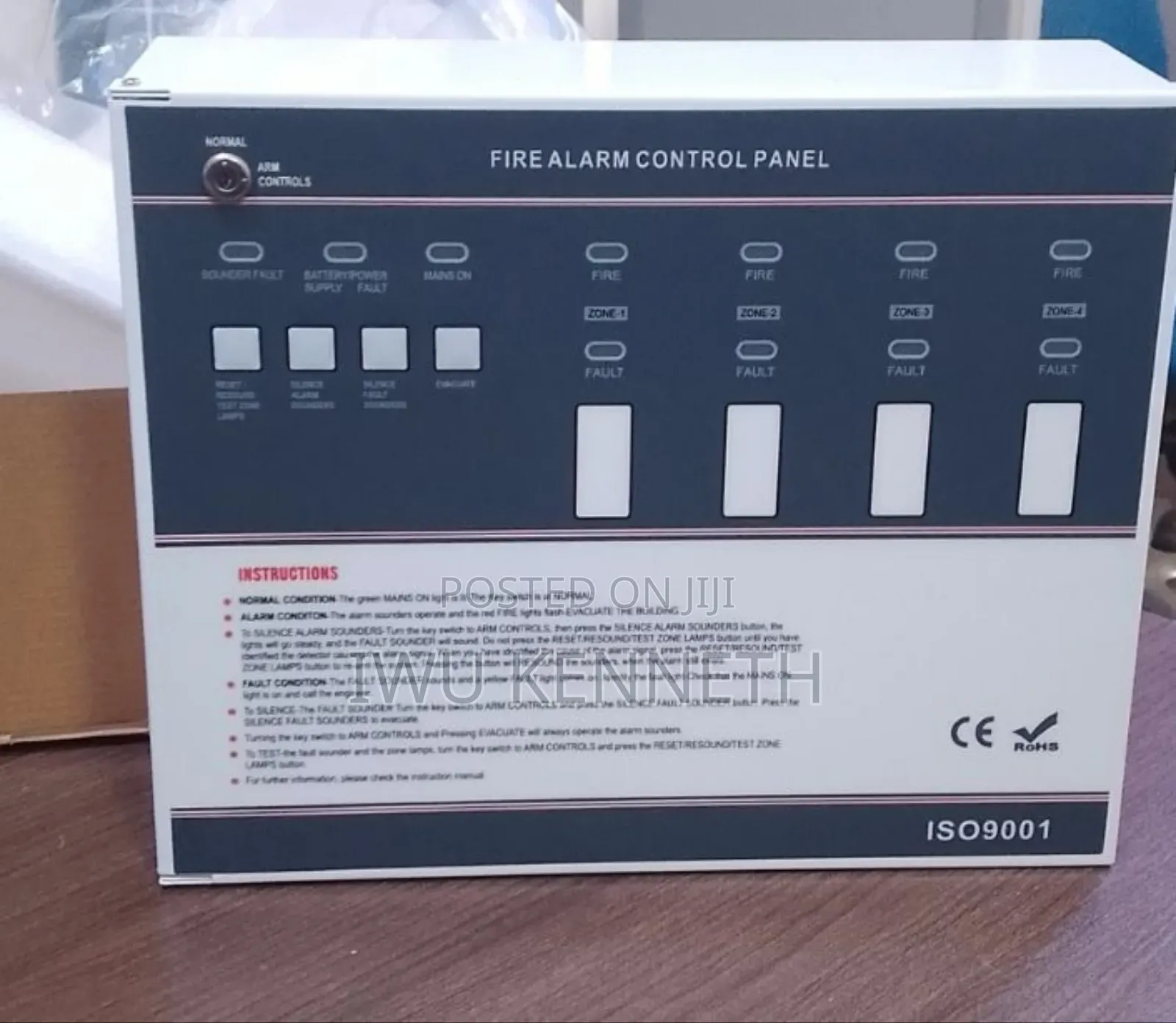 C-Tec Standard 4 Zone Conventional Fire Alarm Panel