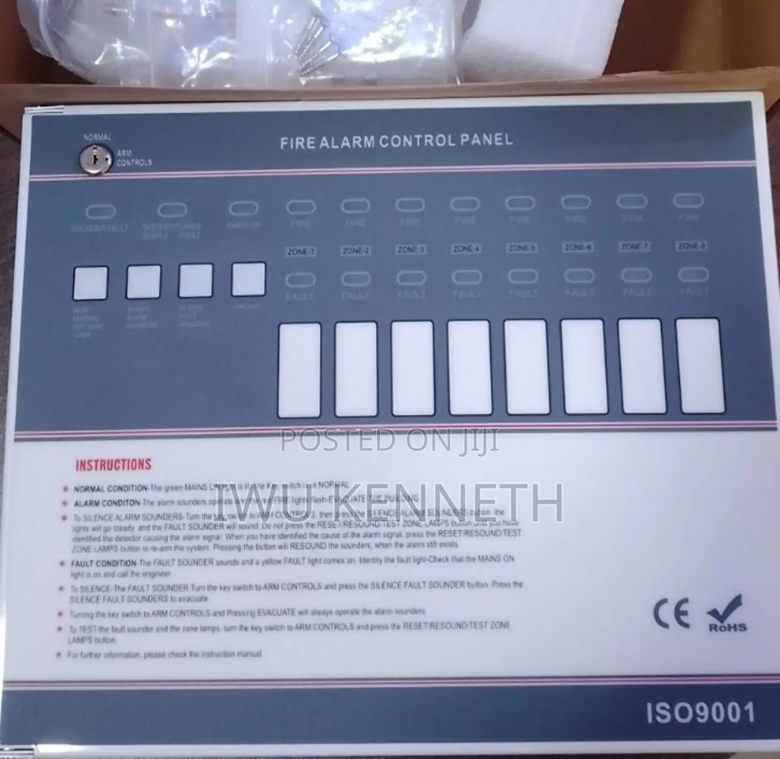 C-Tec CFP Standard 8 Zone Conventional Fire Alarm Panel