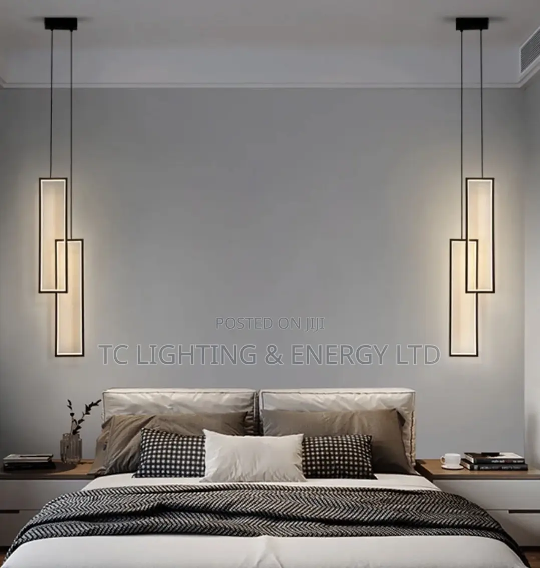 Double Arm Bedside Pendant Light