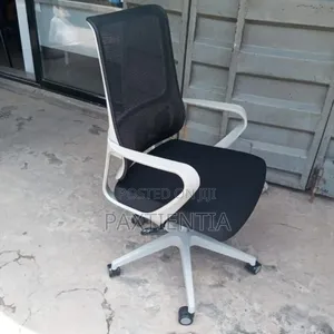 Office Chair With Plastic White Back