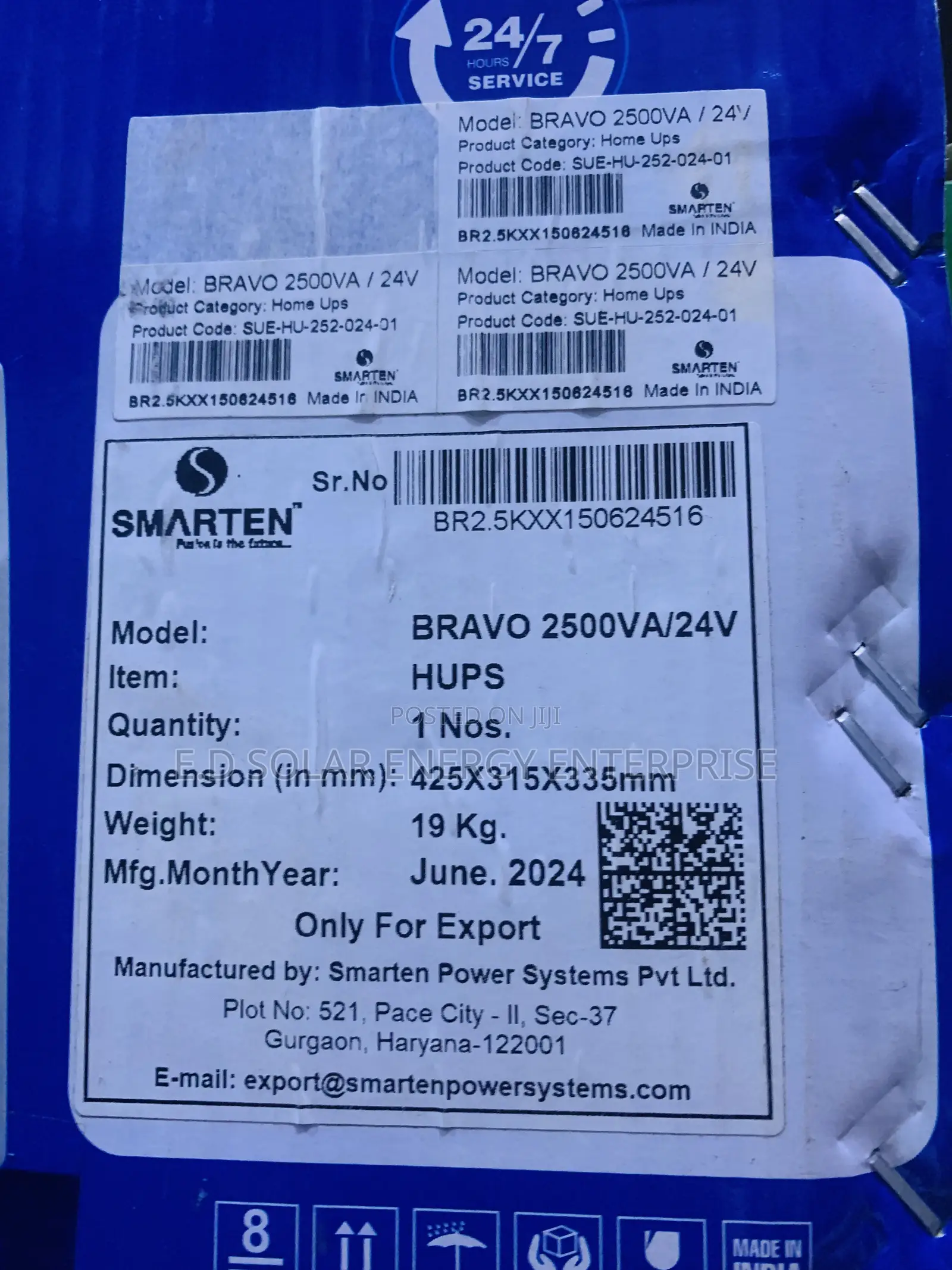 Smarten Solar Inveter 2.5kva 24V Is Available Now