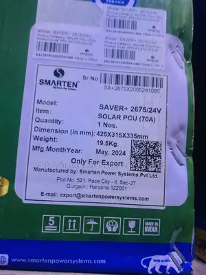 Smarten Solar Inveter 2.7kva 24V Is Available Now