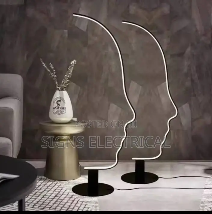 Nordic Human Face Led Floor Lamp