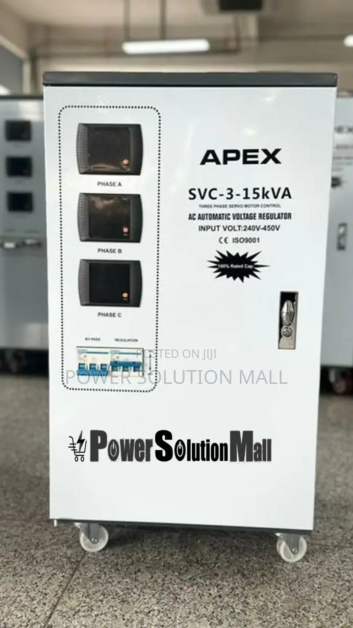 Apex 15kva 3-Phase Servo Stabilizer
