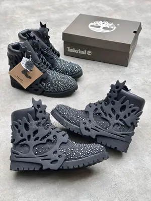 Timberland Custom Swarovski Pearl Timberland Boots