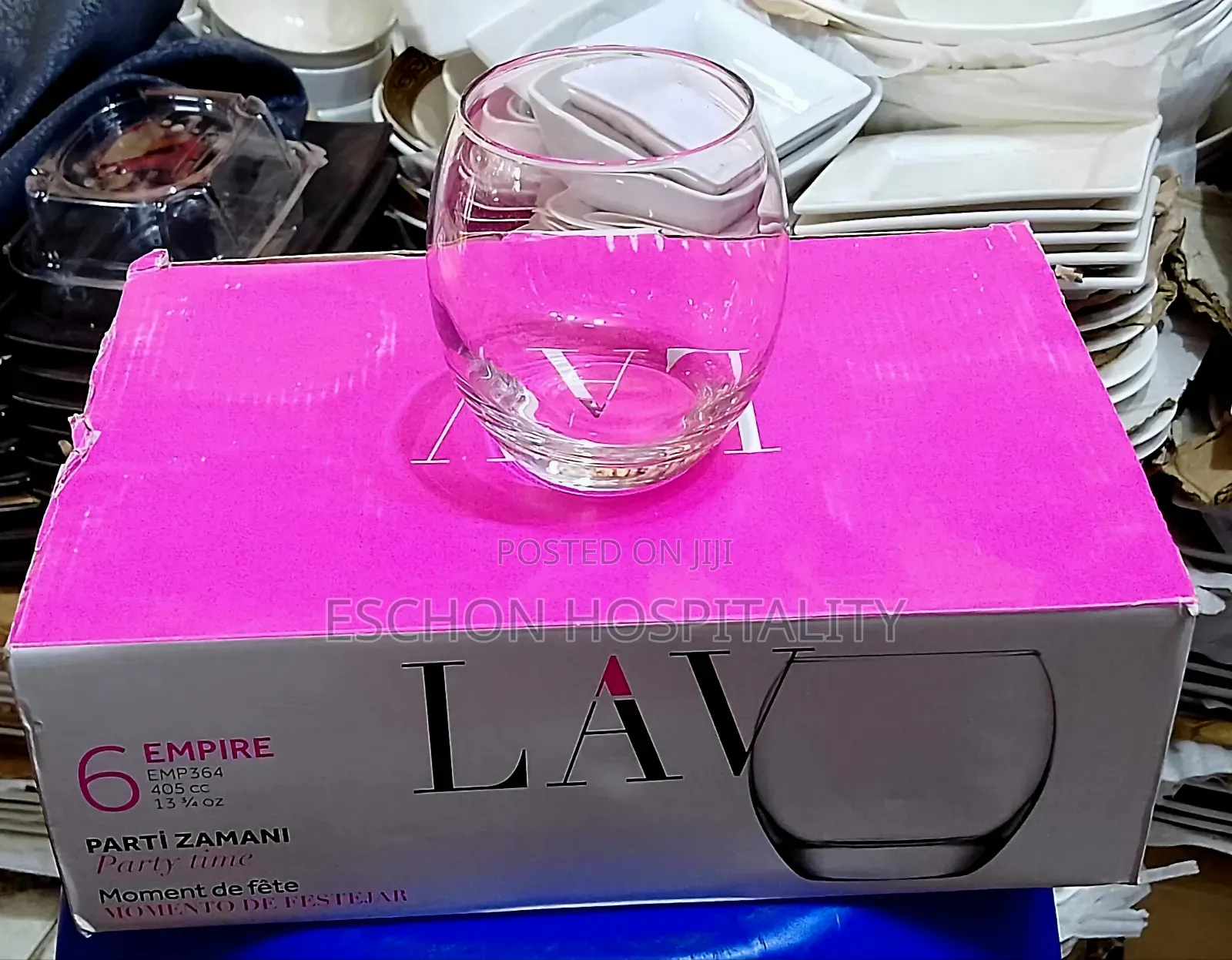 LAV EMPIRE Mocktail/ Juice/ Wine Glasses 6pcs