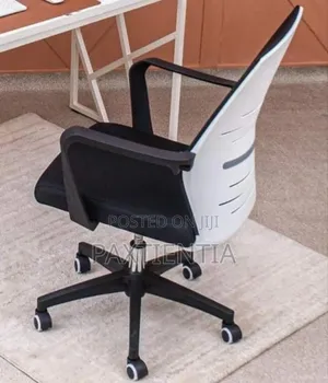 Office Chair With Plastic White Back