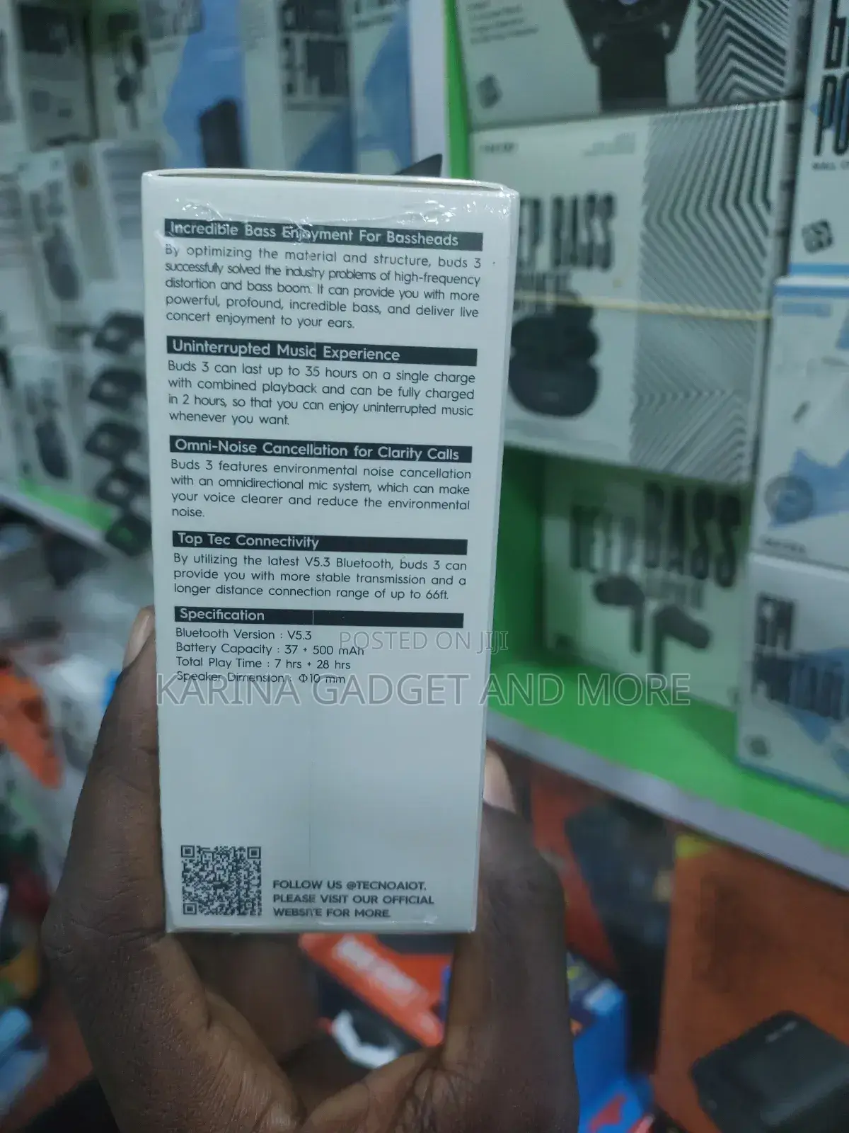 Tecno Bud3 Wireless Earphone