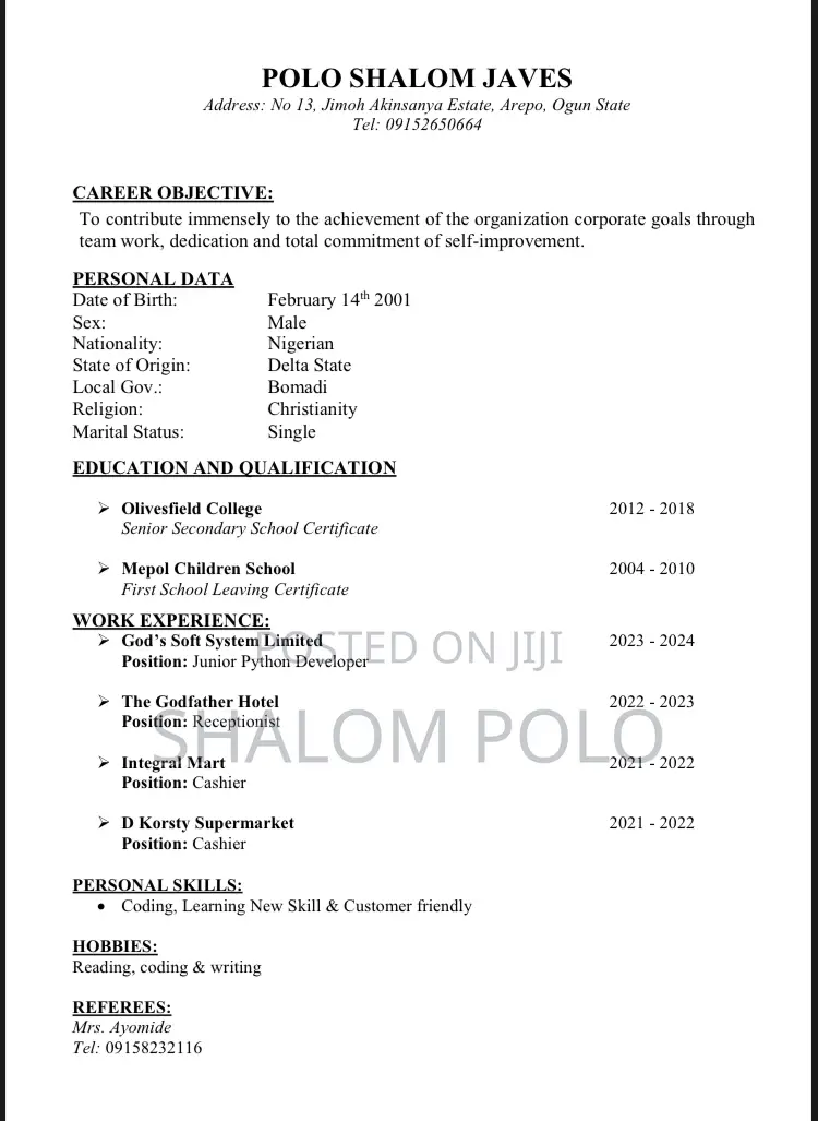 Management CV