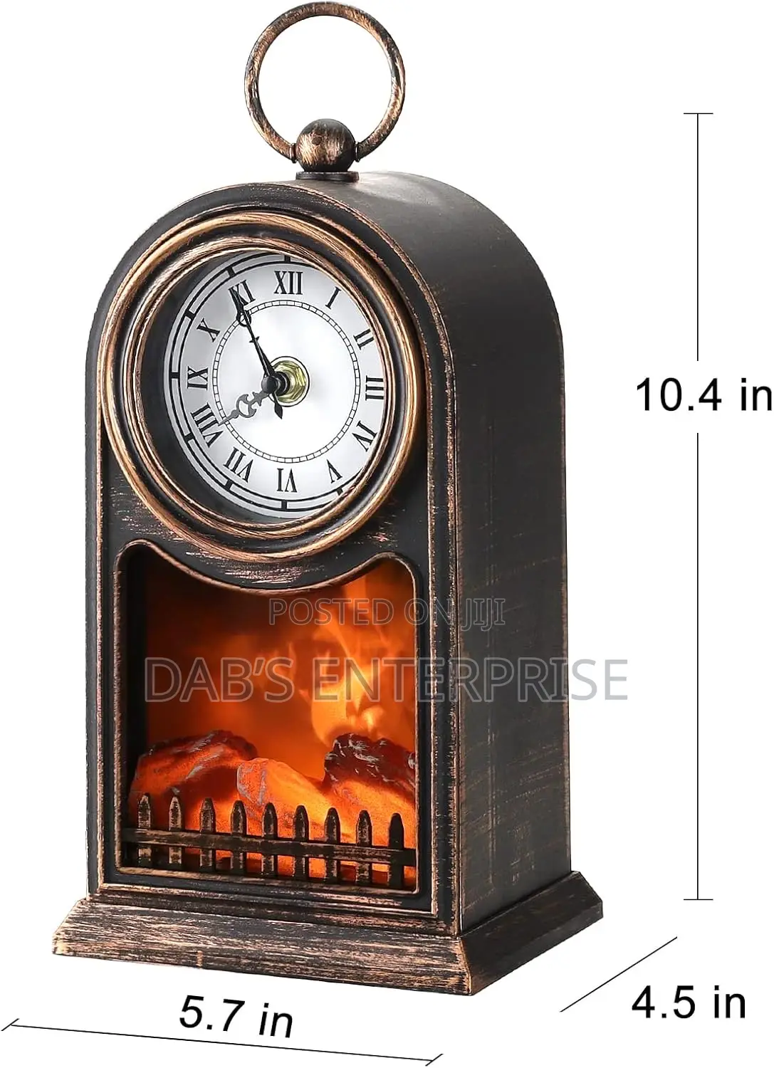 Led Fireplace With Clock