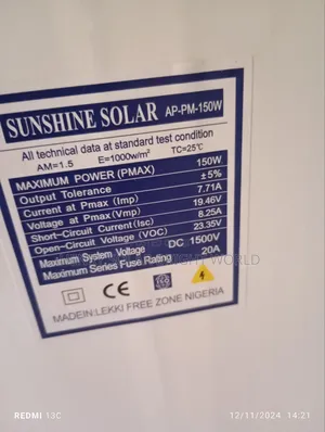 150w Solar Panel