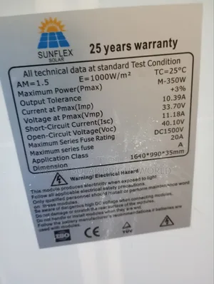 Sunflex 350w Mono Panel