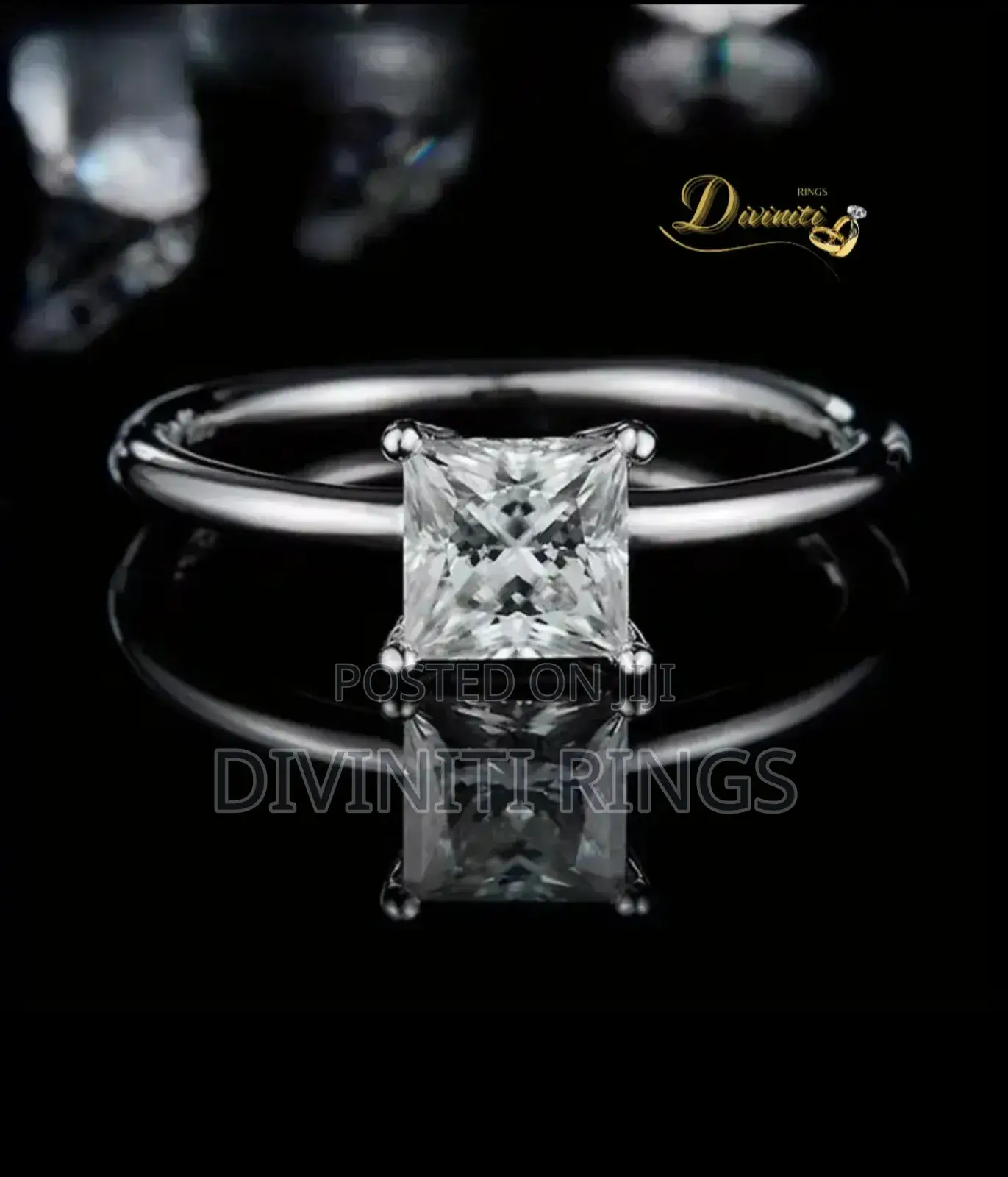 925 Silver Engagement Ring