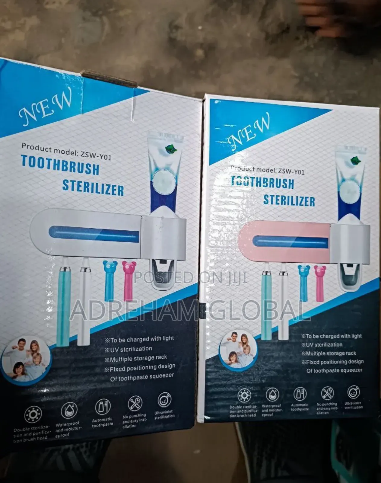 Toothbrush Sterilizer With Toothpaste Dispenser .