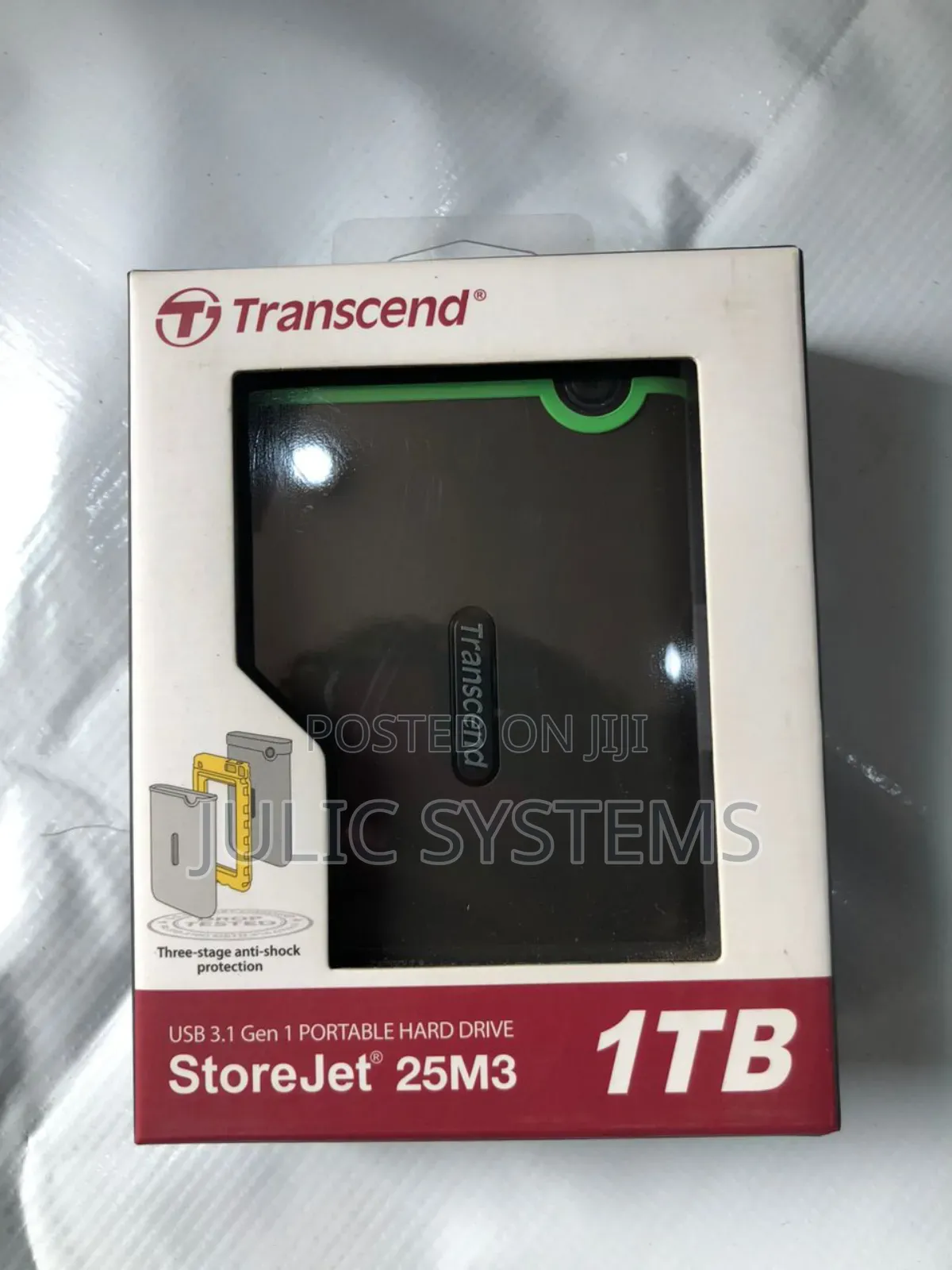 Transcend 1tb Usb 3.1 Storejet 25m3 HDD Portable Hard Drive