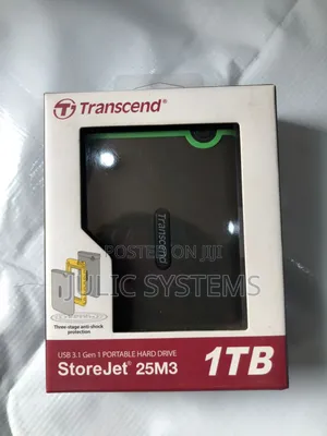 Photo - Transcend 1TB USB 3.1 Storejet 25M3 HDD Portable Hard Drive