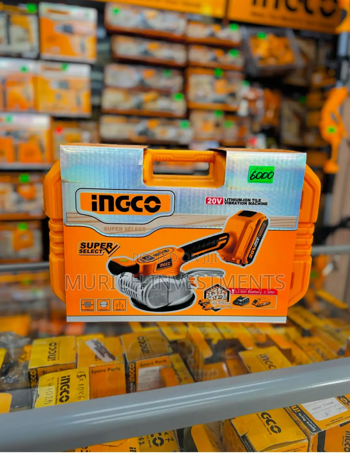 INGCO Cordless Tile Vibration Machine 20V
