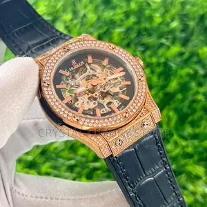 Hublot Quality Men Genuine Leather Wristwatch