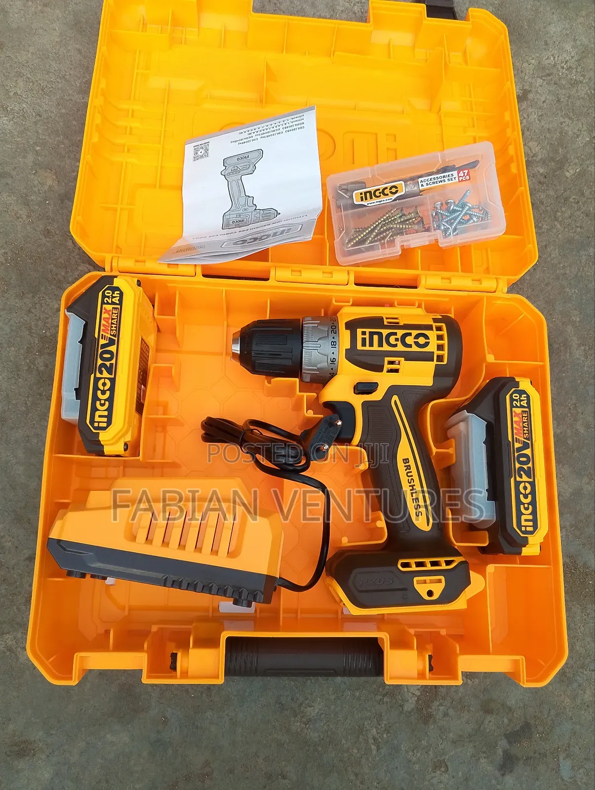 INGCO Battery Drilling Machine 20V