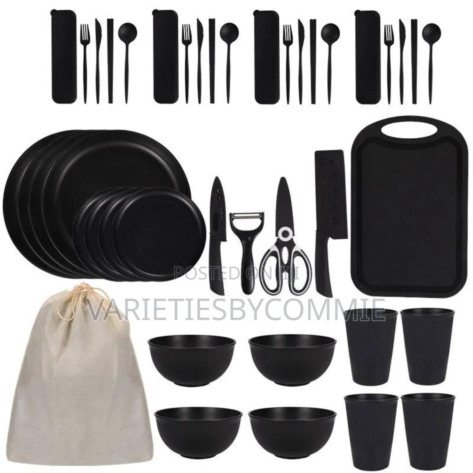 24 PCS Serving Set With Kitchen Wares