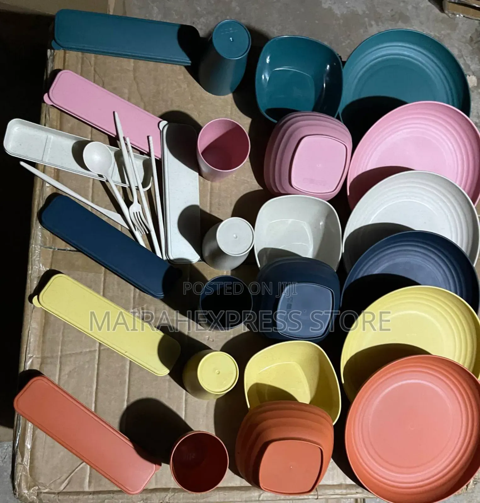 24pcs/Set Eco-Friendly Pp Material Thickening Serving Set