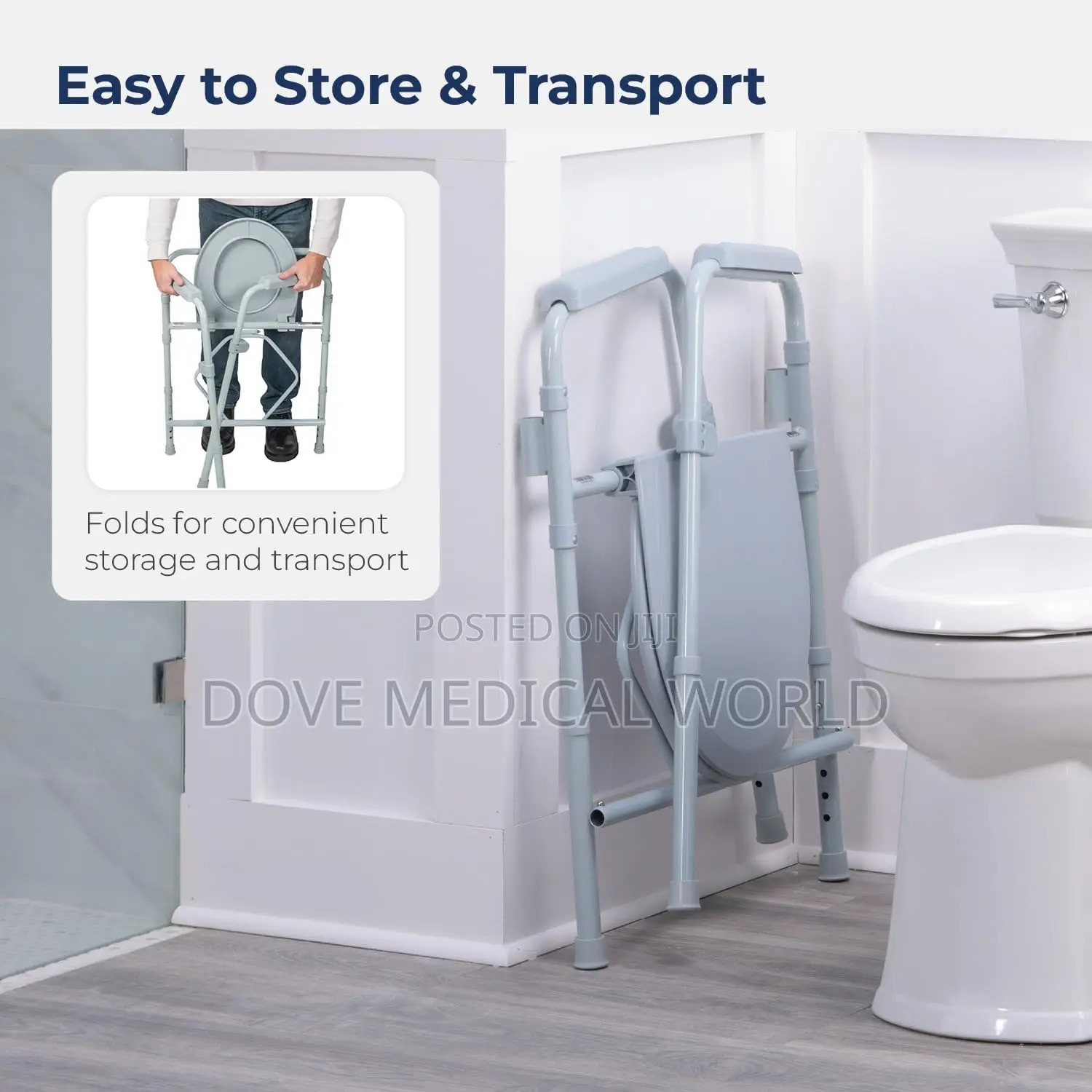 Foldable Commode Chair