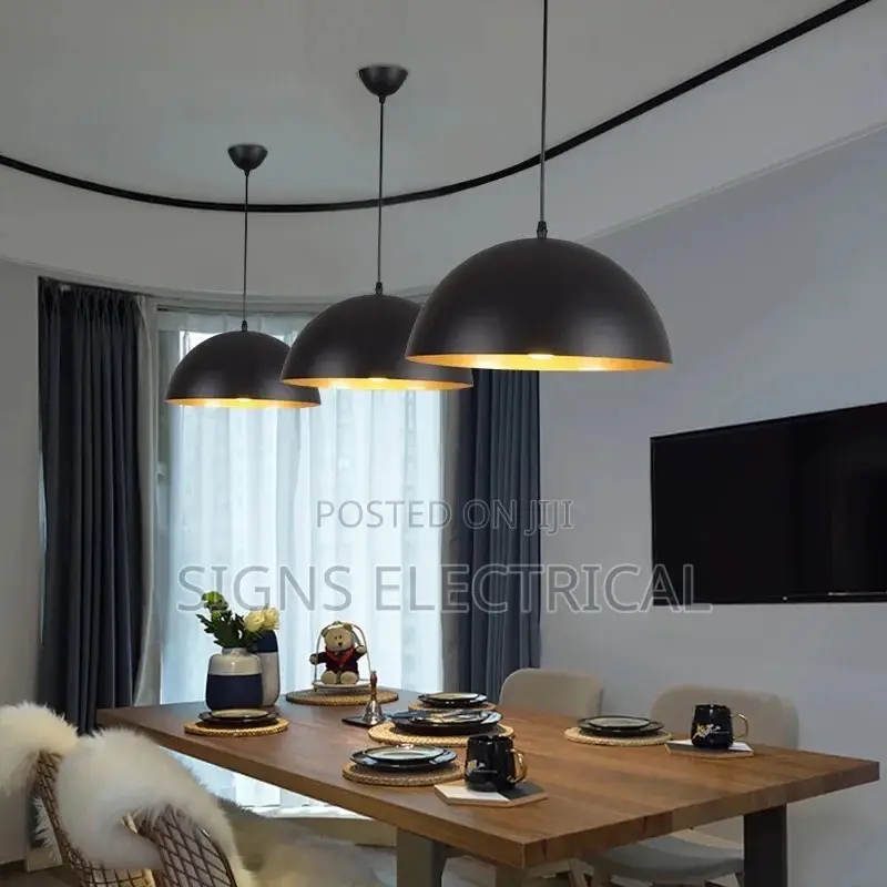 Nordic Retro Industrial Black Pendant Lamp