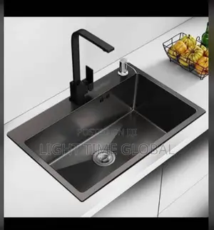 Complete Only Blow Kitchen Sink and Tap Black
