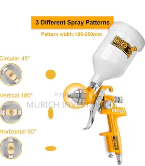 INGCO Painter Spray Gun,600 Cc Capacity, 3.5 Bar,M