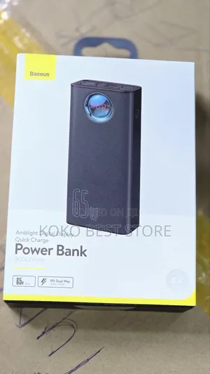 Basues 65W Amblight Digital Display Quick Charge Power Bank