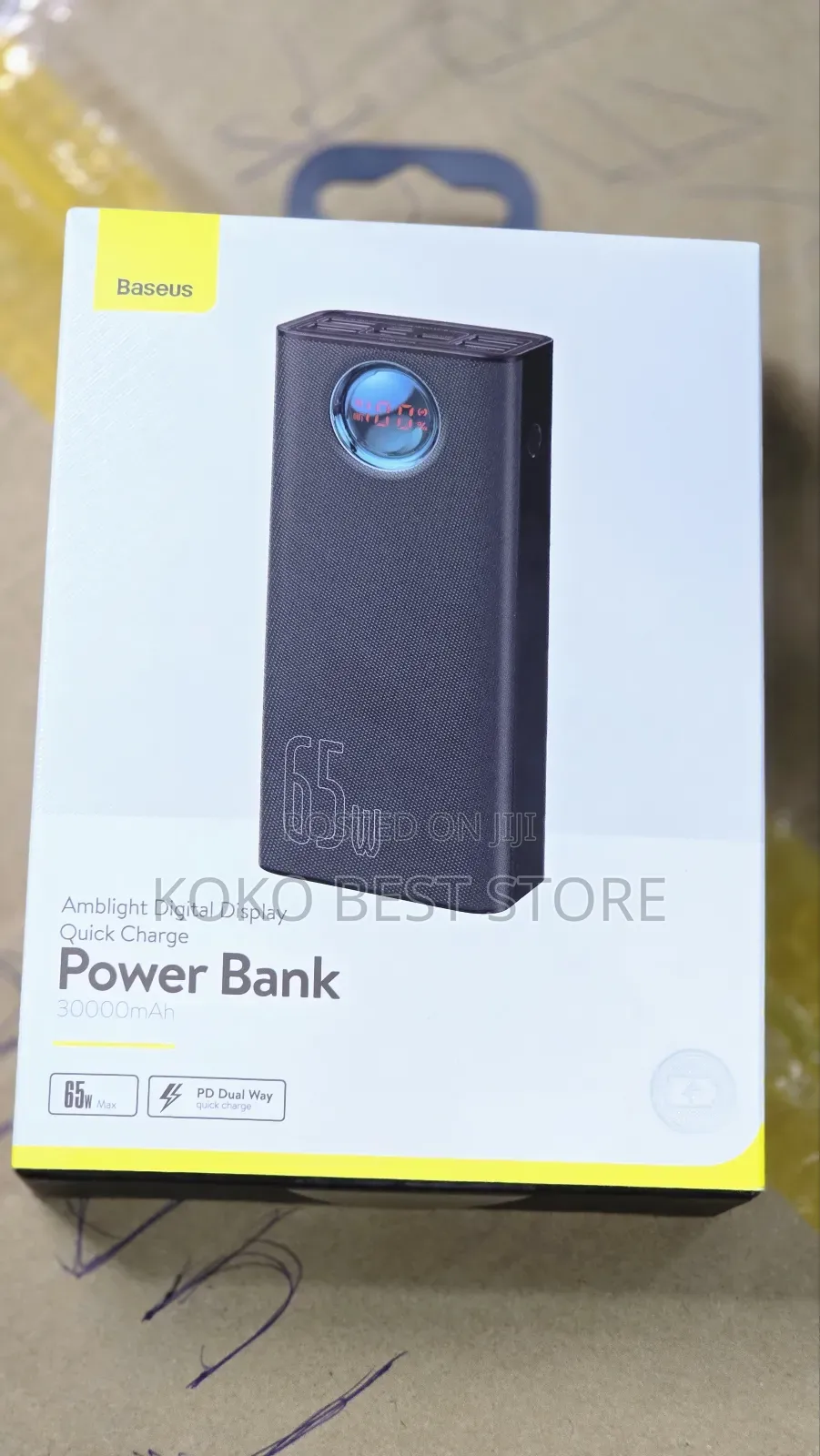 Basues 65W Amblight Digital Display Quick Charge Power Bank