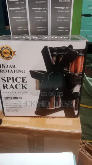 Rotating Spice Rack - 18 Jar