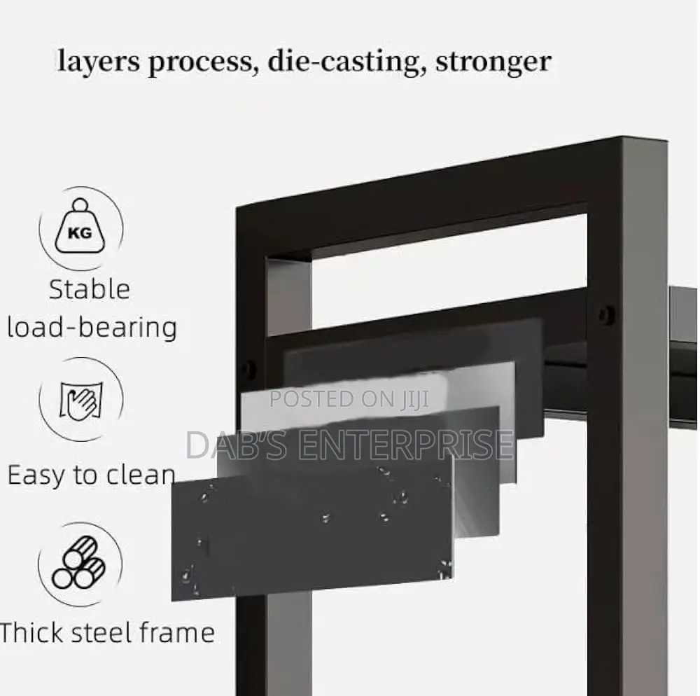 4-Storey Kitchen Shelf With 3 Wire Baskets