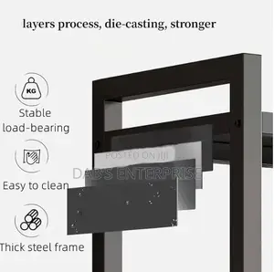 4-Storey Kitchen Shelf With 3 Wire Baskets