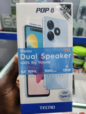 Photo - New Tecno Pop 8 64 GB Black
