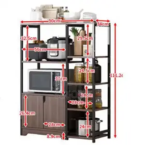 Floor Kitchen Storage Shelf Cabinet