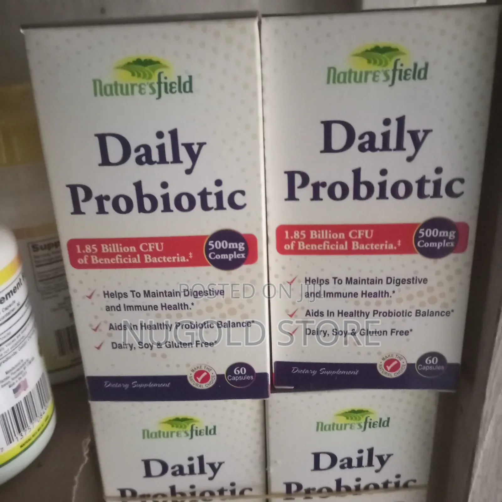 Nature's Field Daily Probiotic 1.85 Billion CFU by 60 Cap's