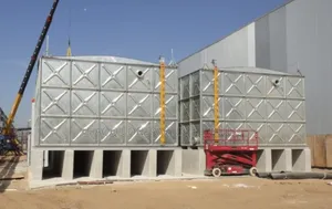 Galvanized Metal Tank, Pressed Steel