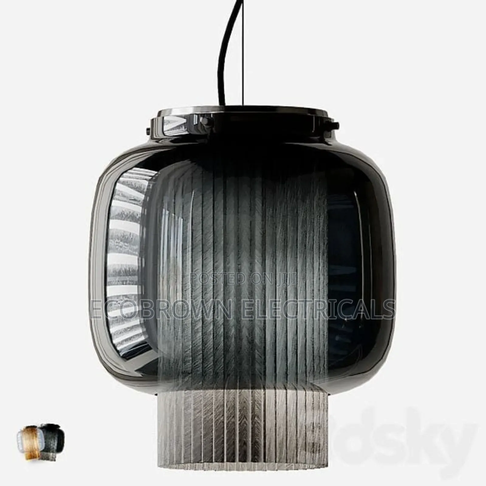 Nordic Black Glass Pendant Light