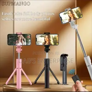 Extendable Selfie Stick Tripod+Wireless Bluetooth Remote