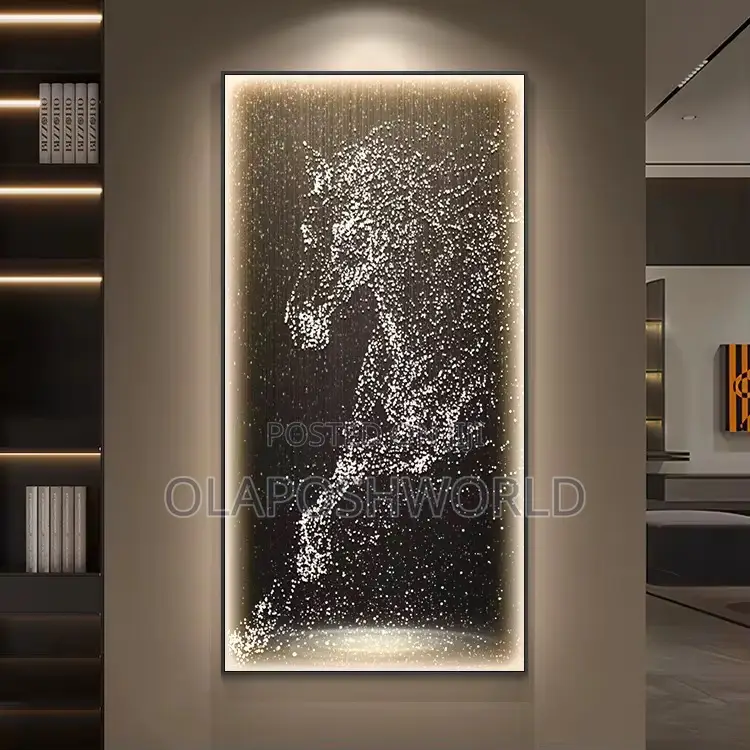 Horse Acrylic Crystal Stoned 2*4ft Wall Art