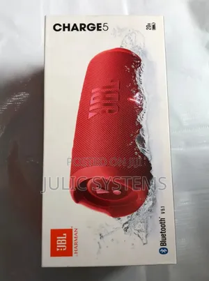 JBL Charge 5 Portable Bluetooth Speaker (Black)
