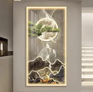 Led Lighted Acrylic Stoned Wall Art 2ft*4ft