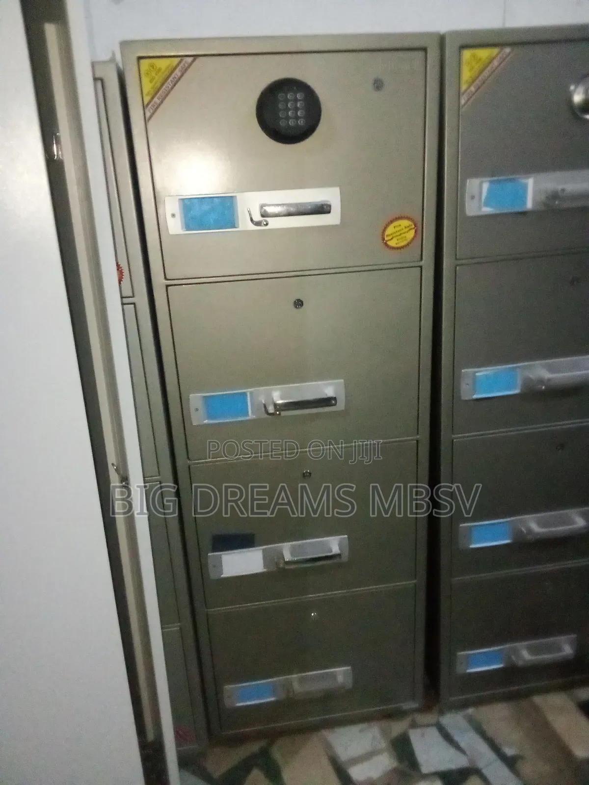Black Face Gubabi Digital Fireproof Safe