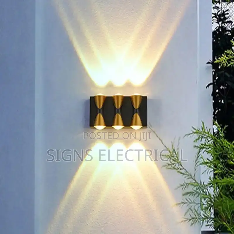 Matte Black Gold Led Wall Light Telescope Up Down Sconce