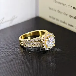 Highly Durable Gold Zirconia Proposal/Engagement Ring