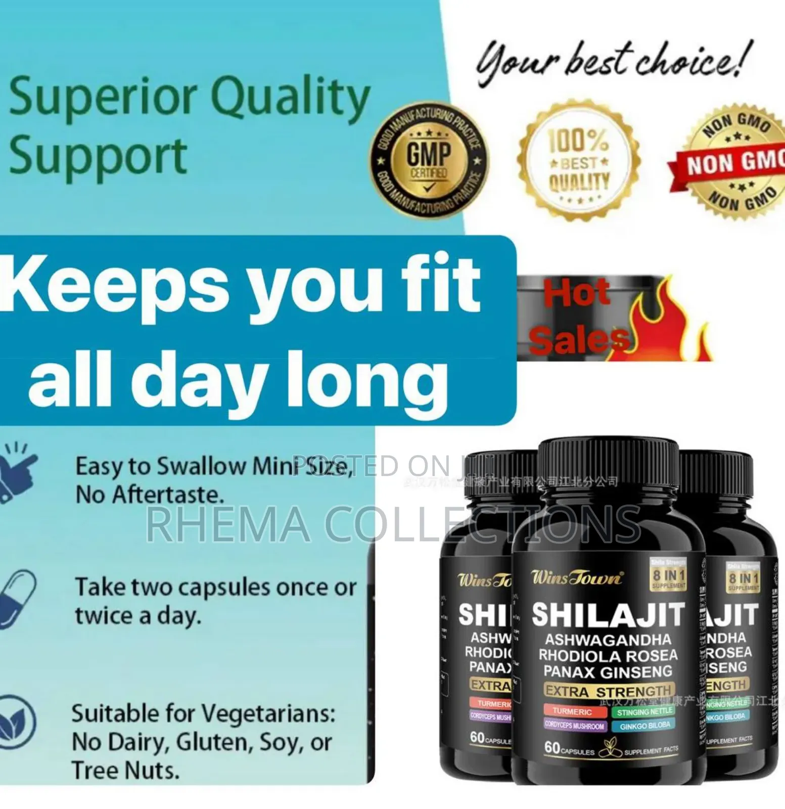 8in1 Shilajit Supplement for Health, Vitality,Solution